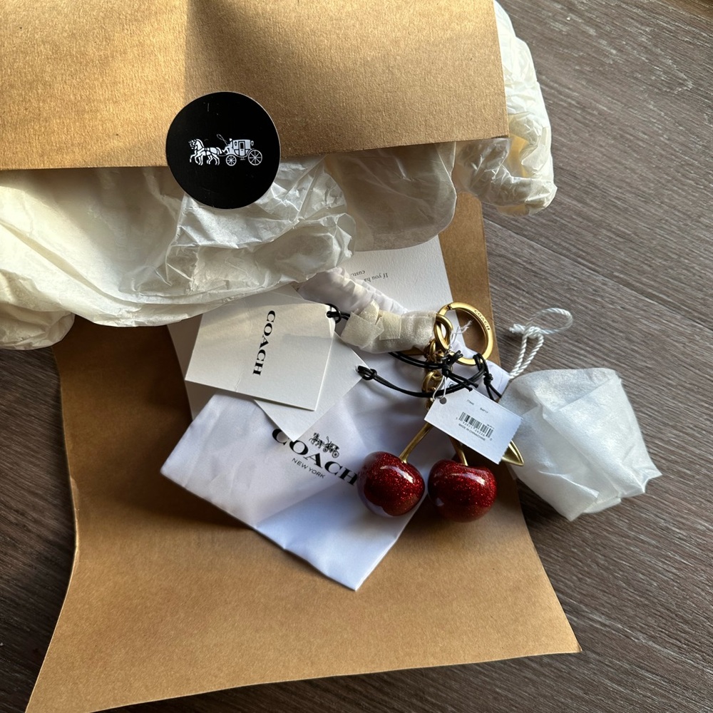 Coach Cherry Key Chain